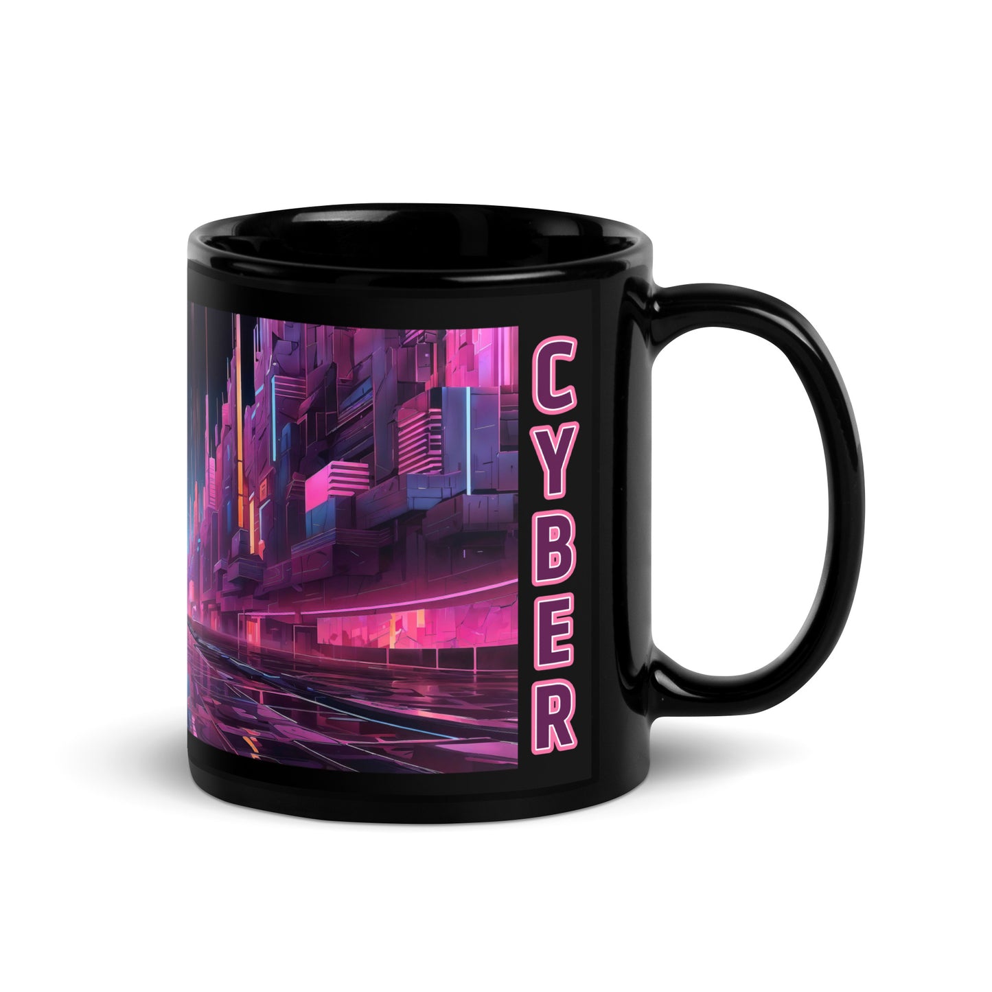 dotBlend Mug - Black - Cyber City Street
