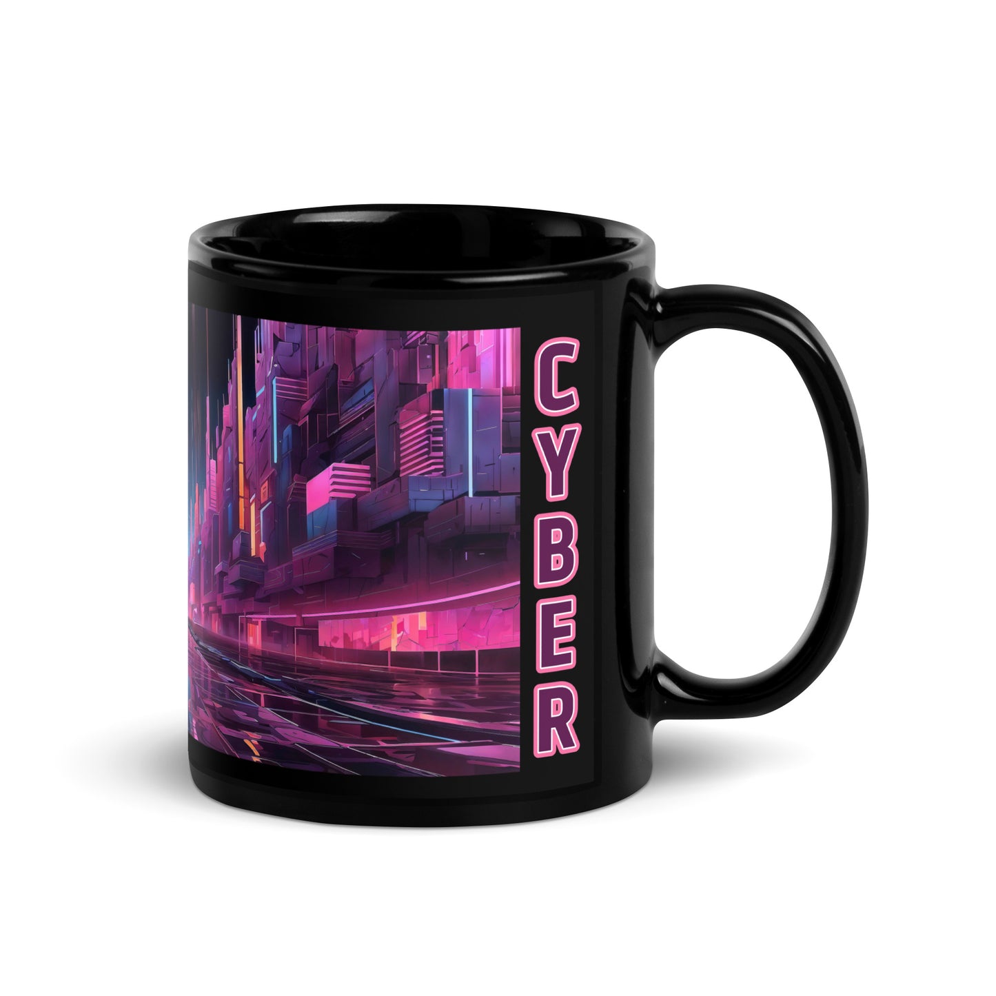 dotBlend Mug - Black - Cyber City Street