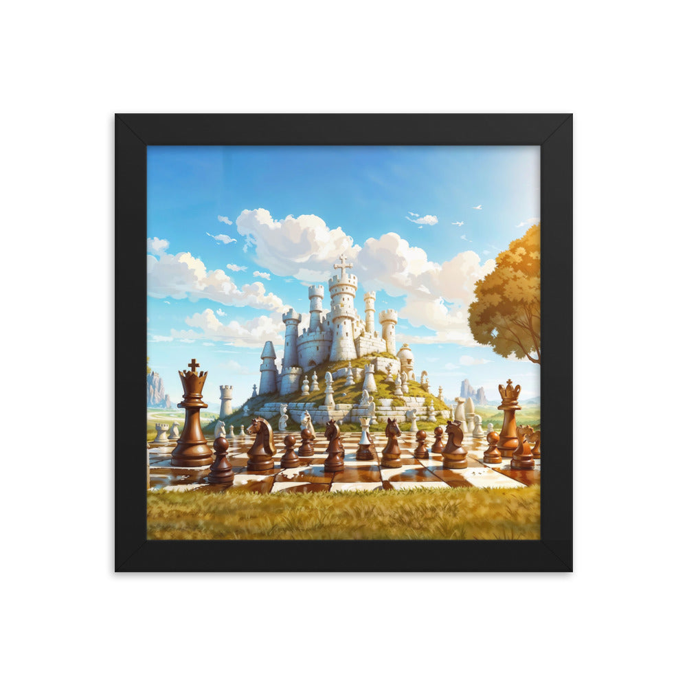 dotBlend Decorative Paper Poster - Optional Frames - Chess Siege