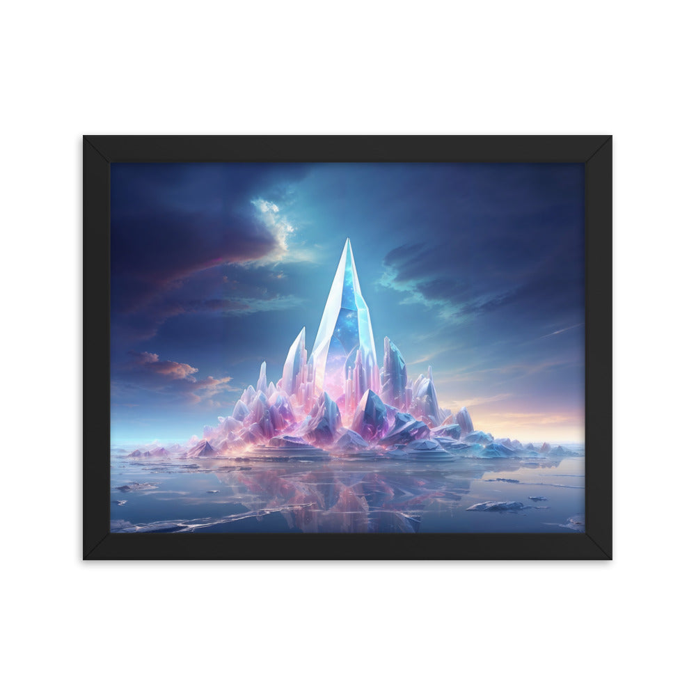 dotBlend Decorative Paper Poster - Optional Frames - Crystal Island