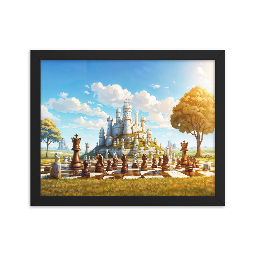 dotBlend Decorative Paper Poster - Optional Frames - Chess Siege