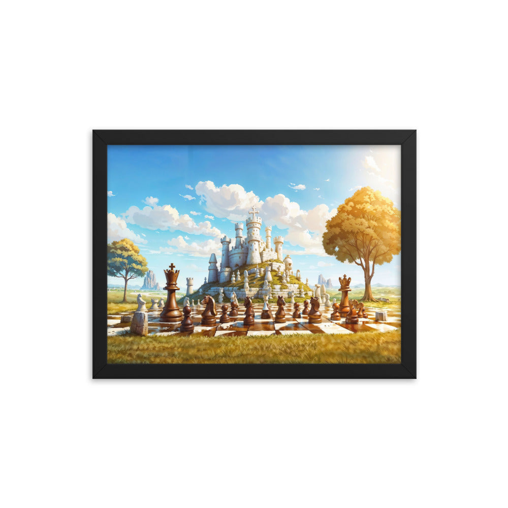 dotBlend Decorative Paper Poster - Optional Frames - Chess Siege