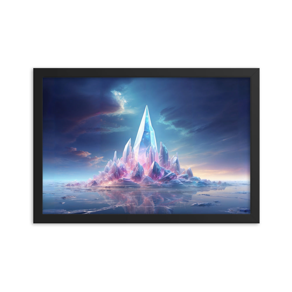 dotBlend Decorative Paper Poster - Optional Frames - Crystal Island