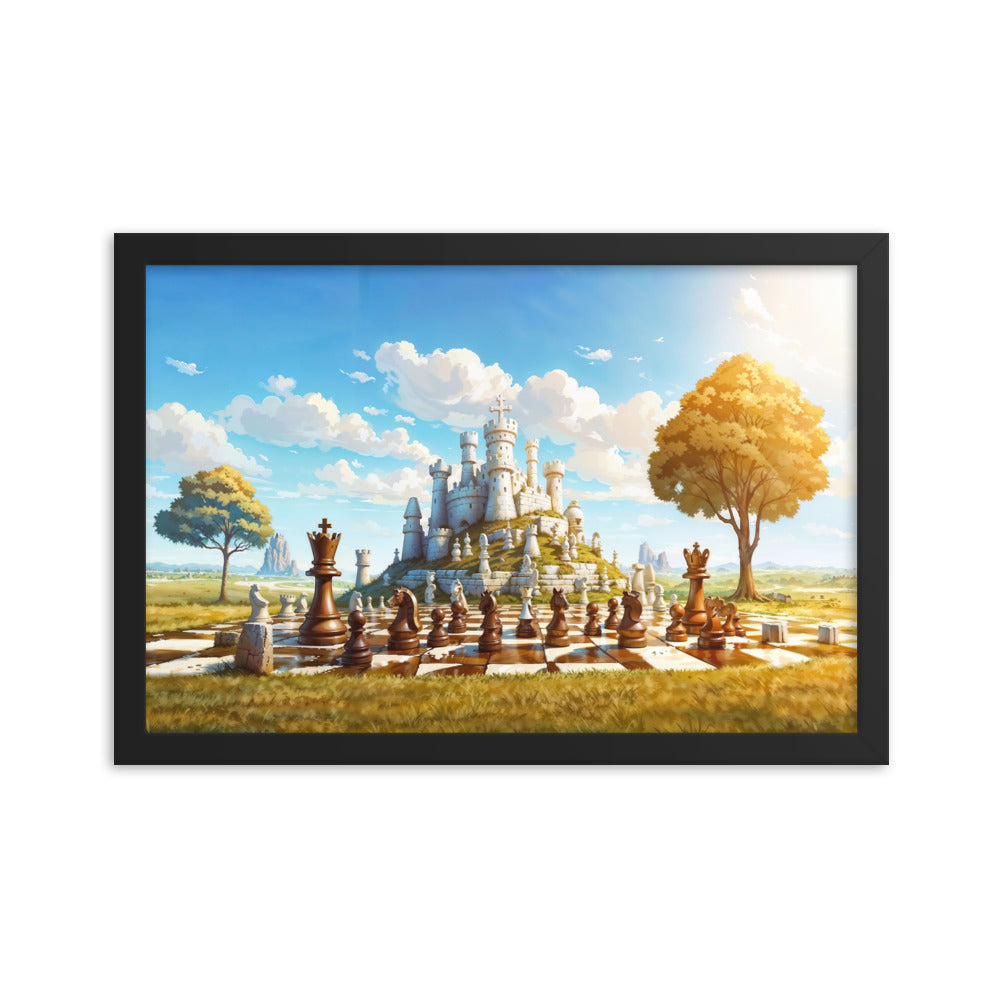 dotBlend Decorative Paper Poster - Optional Frames - Chess Siege