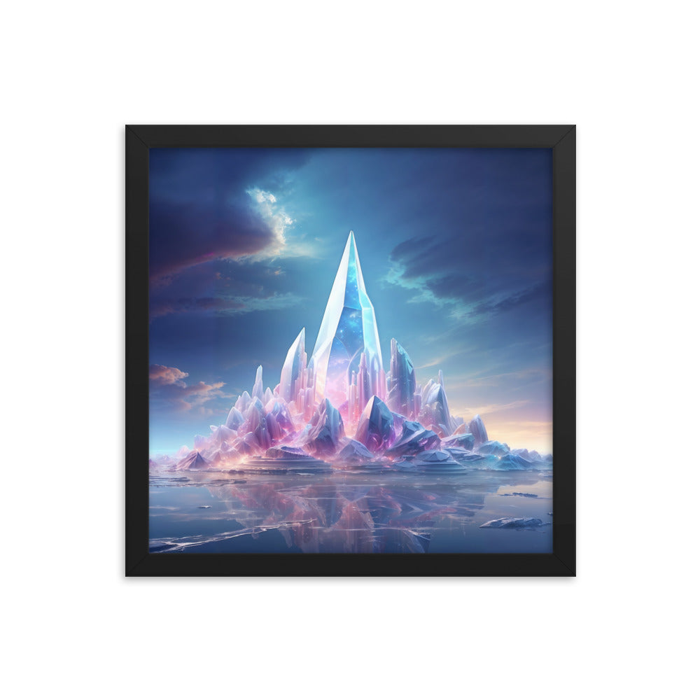 dotBlend Decorative Paper Poster - Optional Frames - Crystal Island