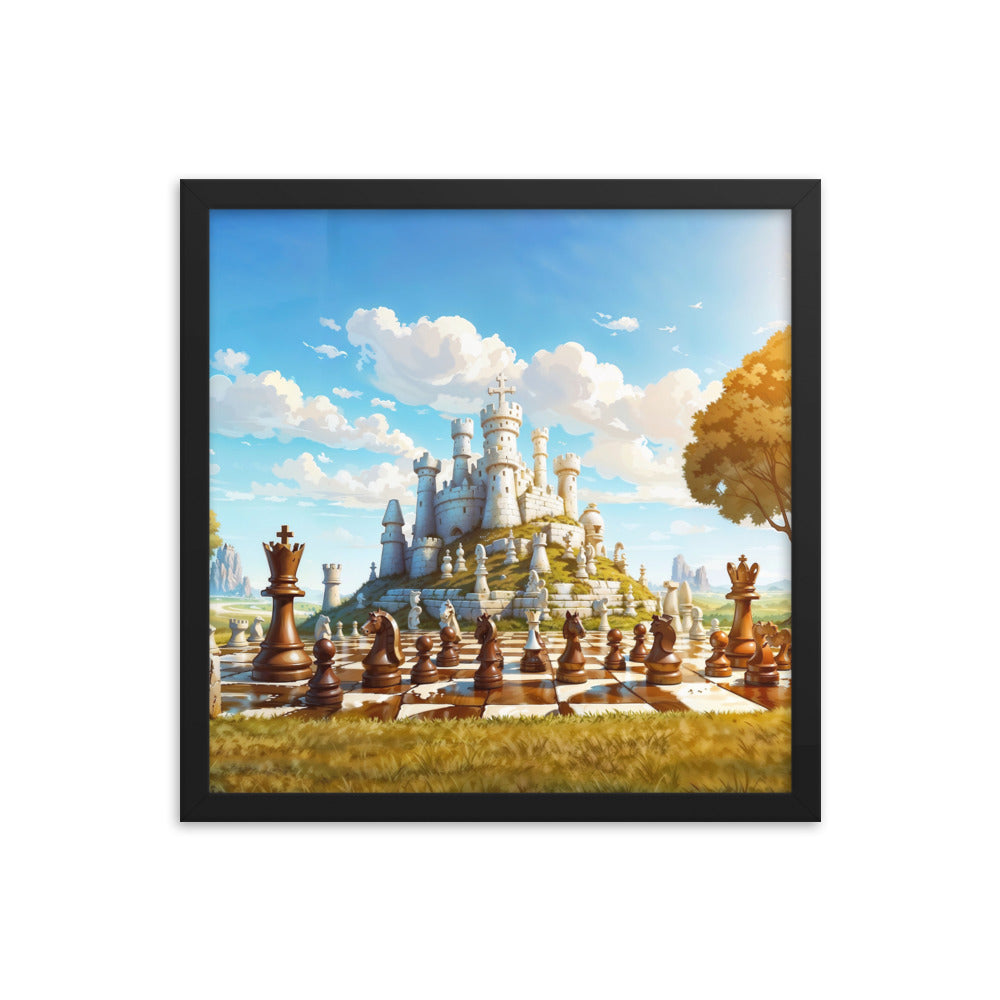 dotBlend Decorative Paper Poster - Optional Frames - Chess Siege