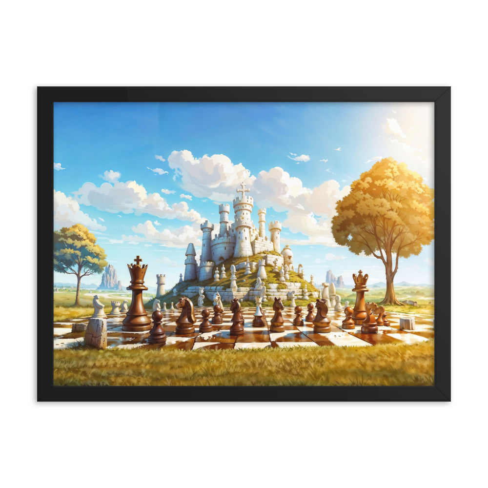 dotBlend Decorative Paper Poster - Optional Frames - Chess Siege