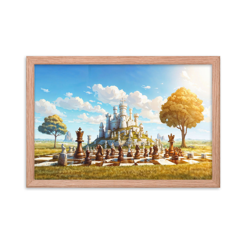 dotBlend Decorative Paper Poster - Optional Frames - Chess Siege