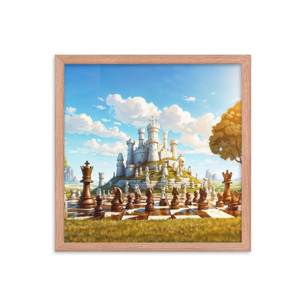 dotBlend Decorative Paper Poster - Optional Frames - Chess Siege