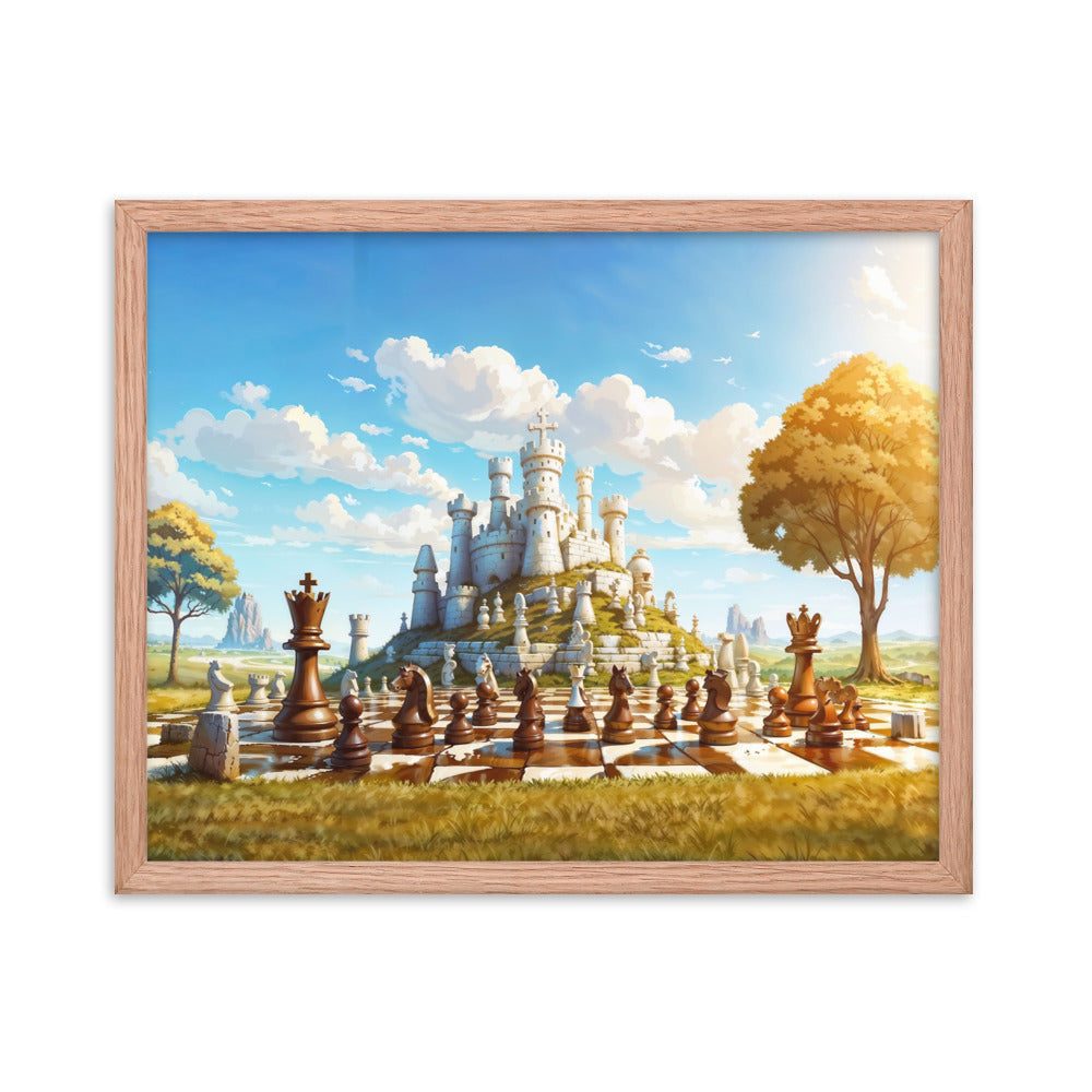 dotBlend Decorative Paper Poster - Optional Frames - Chess Siege