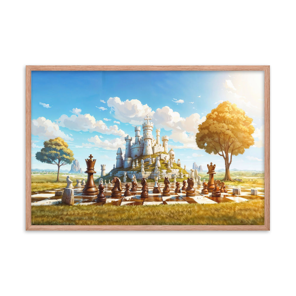 dotBlend Decorative Paper Poster - Optional Frames - Chess Siege