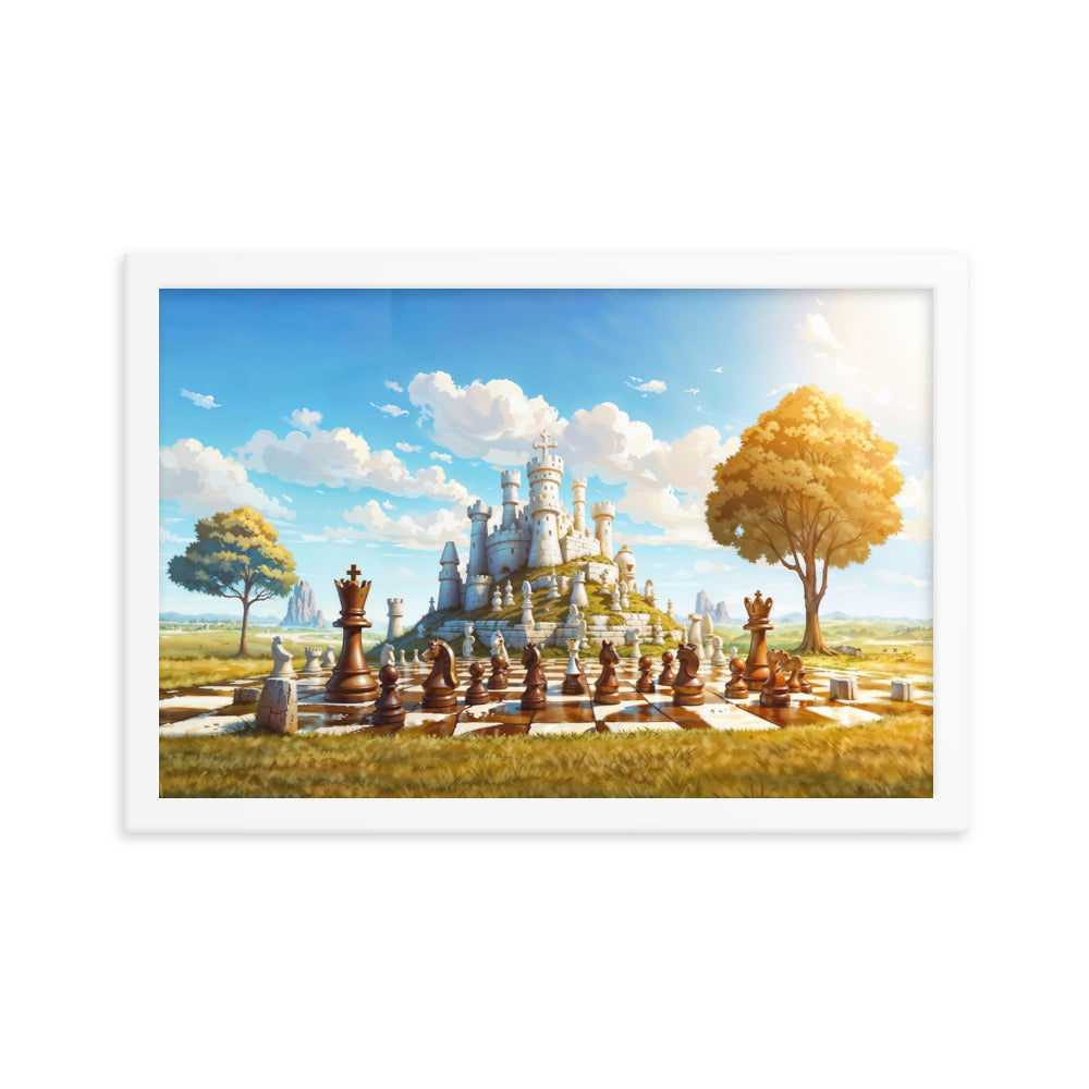 dotBlend Decorative Paper Poster - Optional Frames - Chess Siege