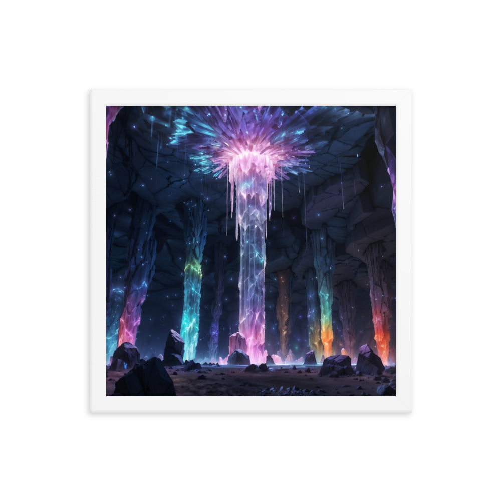 dotBlend Decorative Paper Poster - Optional Frames - Living Crystal Cave