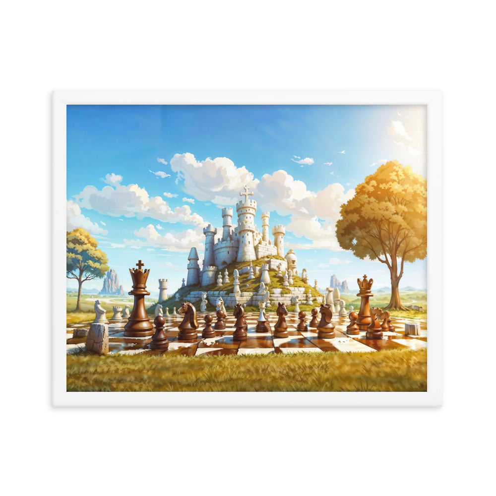 dotBlend Decorative Paper Poster - Optional Frames - Chess Siege