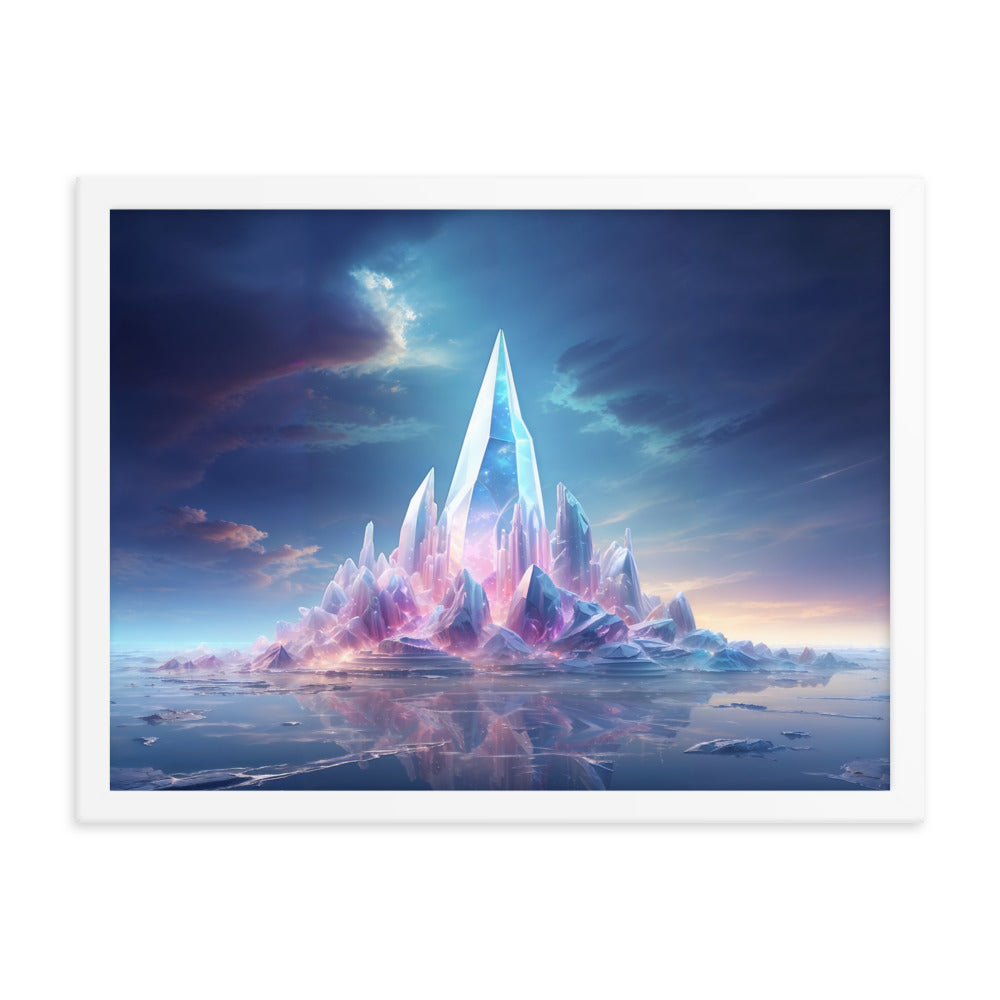 dotBlend Decorative Paper Poster - Optional Frames - Crystal Island