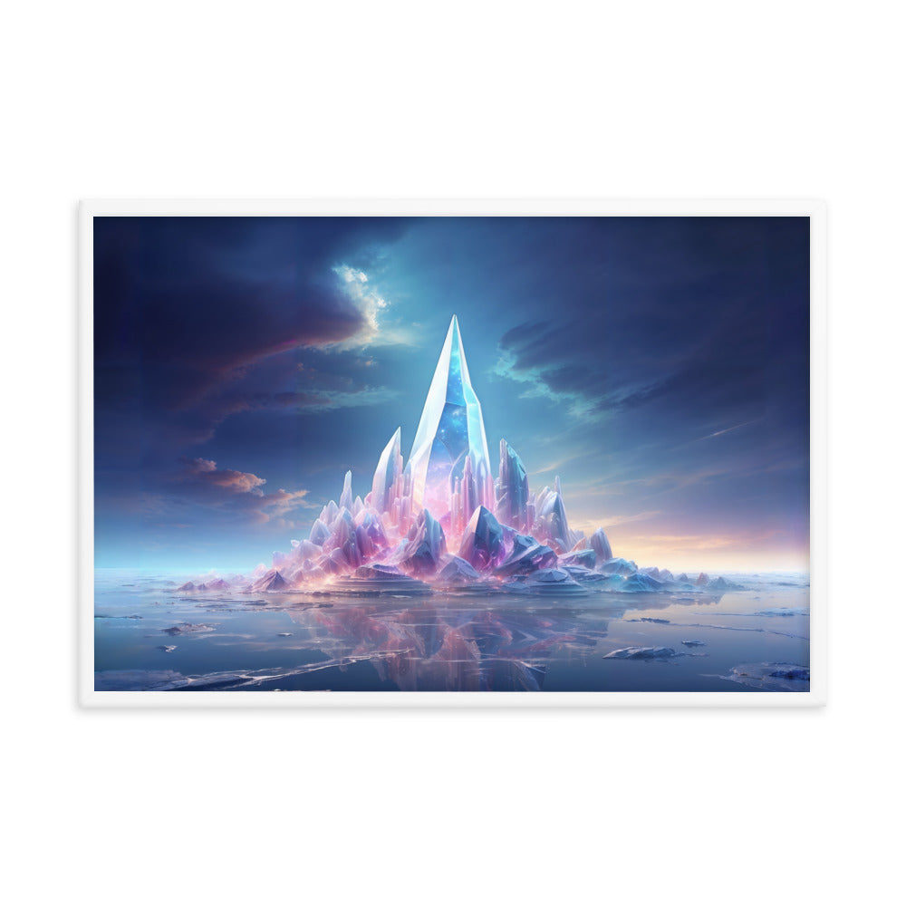 dotBlend Decorative Paper Poster - Optional Frames - Crystal Island