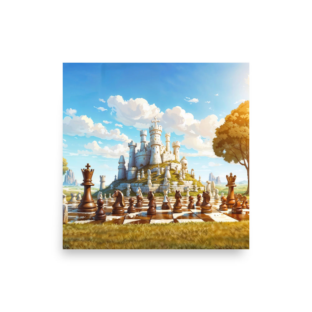 dotBlend Decorative Paper Poster - Optional Frames - Chess Siege