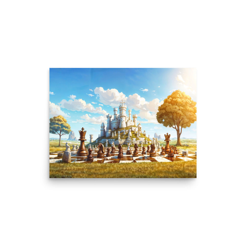 dotBlend Decorative Paper Poster - Optional Frames - Chess Siege