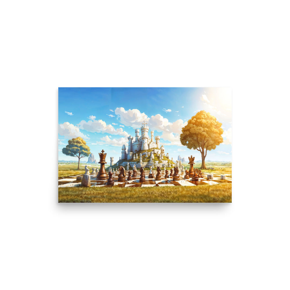 dotBlend Decorative Paper Poster - Optional Frames - Chess Siege