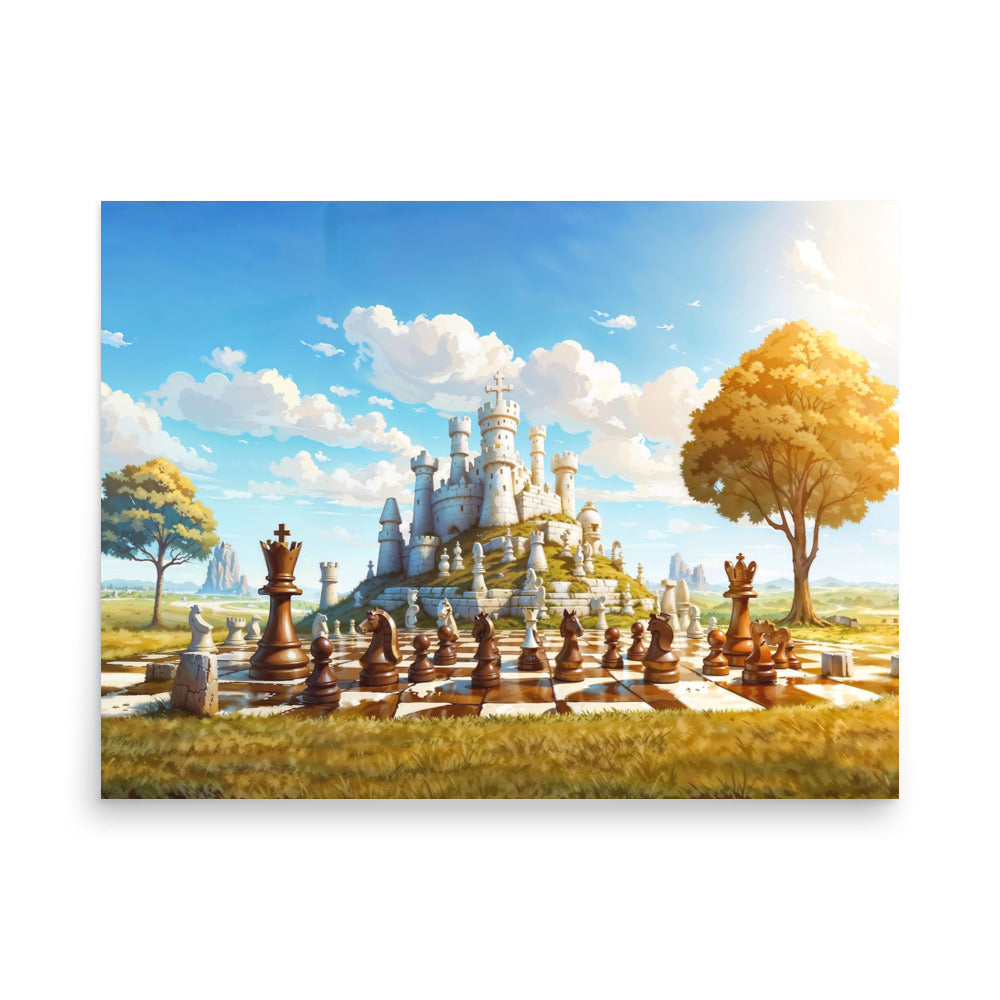 dotBlend Decorative Paper Poster - Optional Frames - Chess Siege