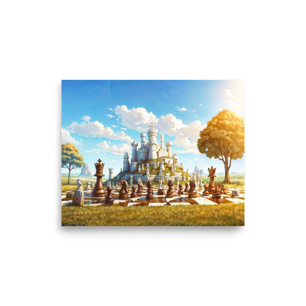 dotBlend Decorative Paper Poster - Optional Frames - Chess Siege