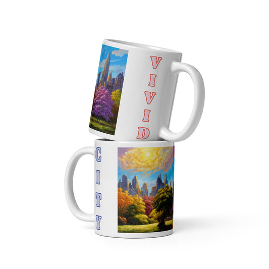 dotBlend Mug - Vividly Colored Cityscape